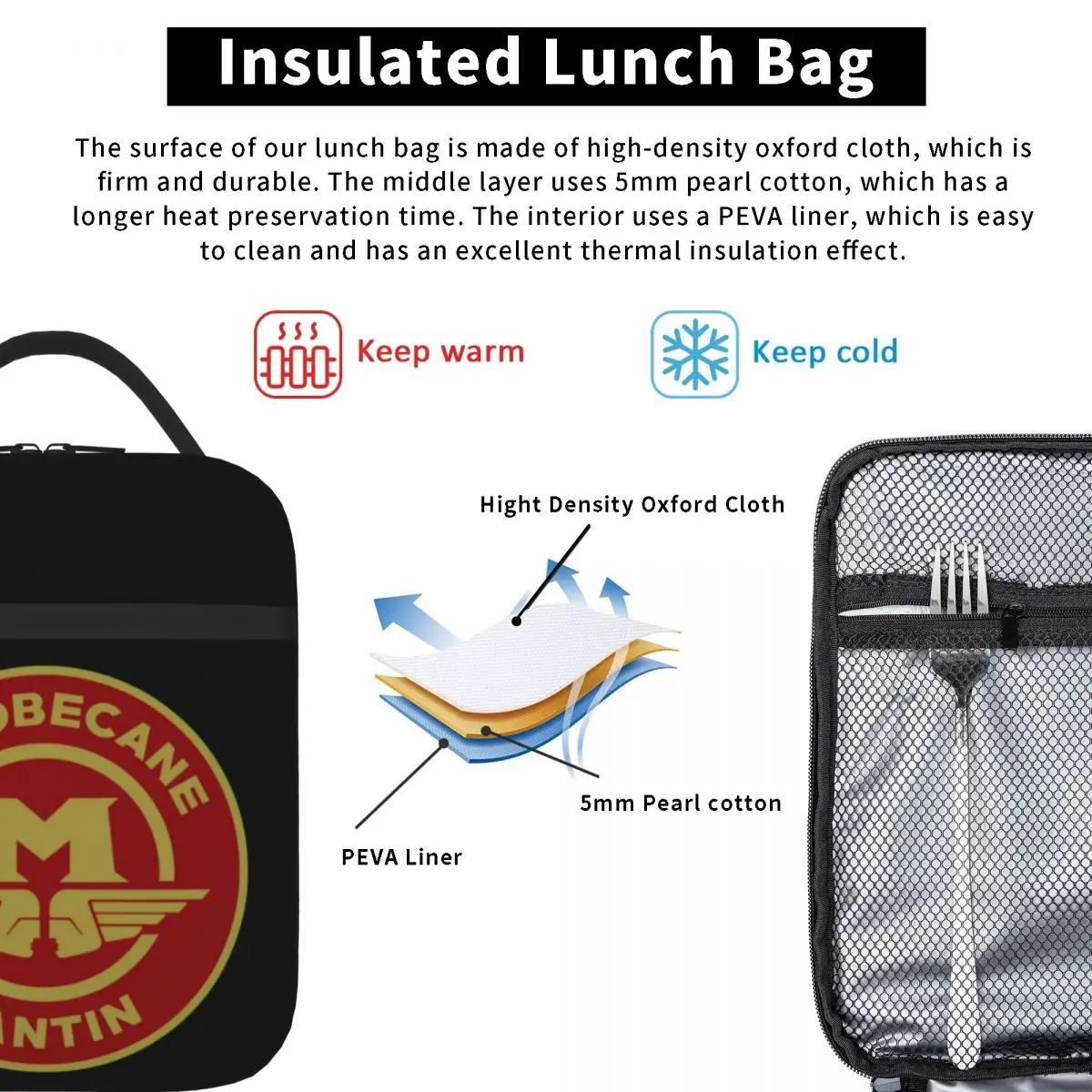 Сумки для обеда Motobecane изолированная сумка водонепроницаемая термосумка