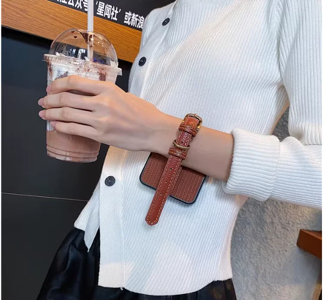 Корейский модный чехол-подставка с ремешком на запястье для Samsung Galaxy Z Flip6 чехол