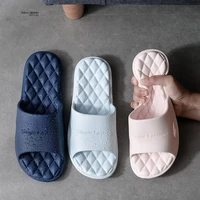 2022 new slippers women summer thick bottom indoor home couples home bathroom non slip soft ins tide to wear cool slippers