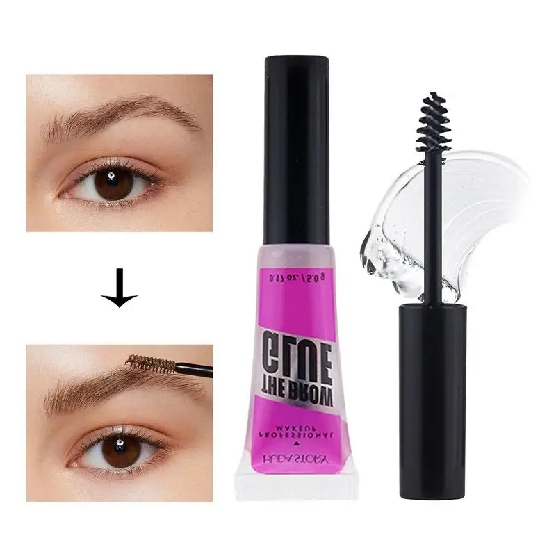 

Eyebrow Shaping Gel Natural Clear Brow Mascara Eyebrow Glue Professional Long-lasting Instant Eyebrow Styler Sweat-Proof Brow