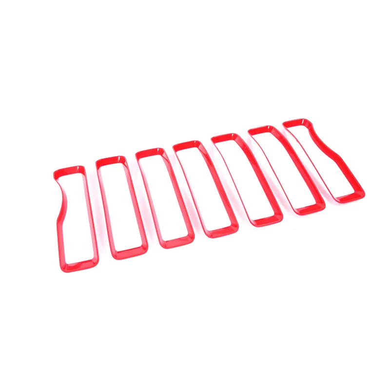 

Suitable for 18-19 Jeep Wrangler JL front and middle net frame bright strip front face decorative strip modification