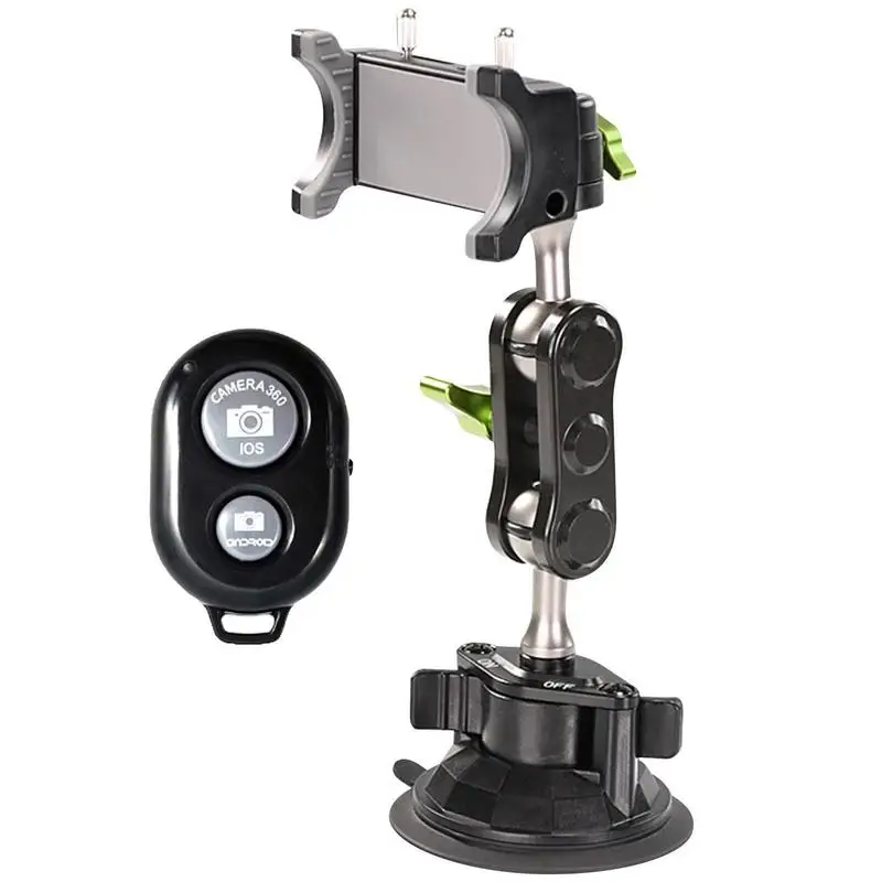 

Phone Holder For Car 360 Rotating Car Phone Holder Mount With Adhesive Suction Cup And Retractable Arm Universal Ball Head Arm
