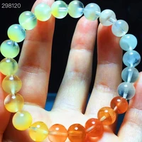 natural colorful red rabbit rutilated quartz bracelet 8 2mm clear round beads crystal yellow rutilated jewelry aaaaaa