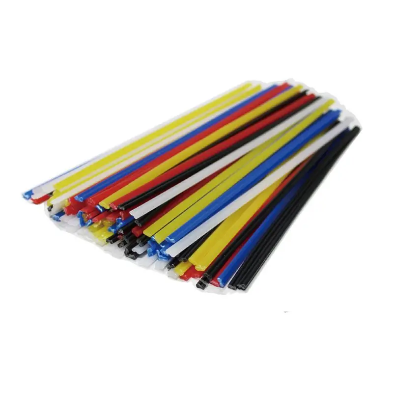 10PCS Plastic Welding Rods ABS  Long 200mm PP PE PPR PVC UPVC CPVC Black White Yellow Green Blue Clear Red Grey