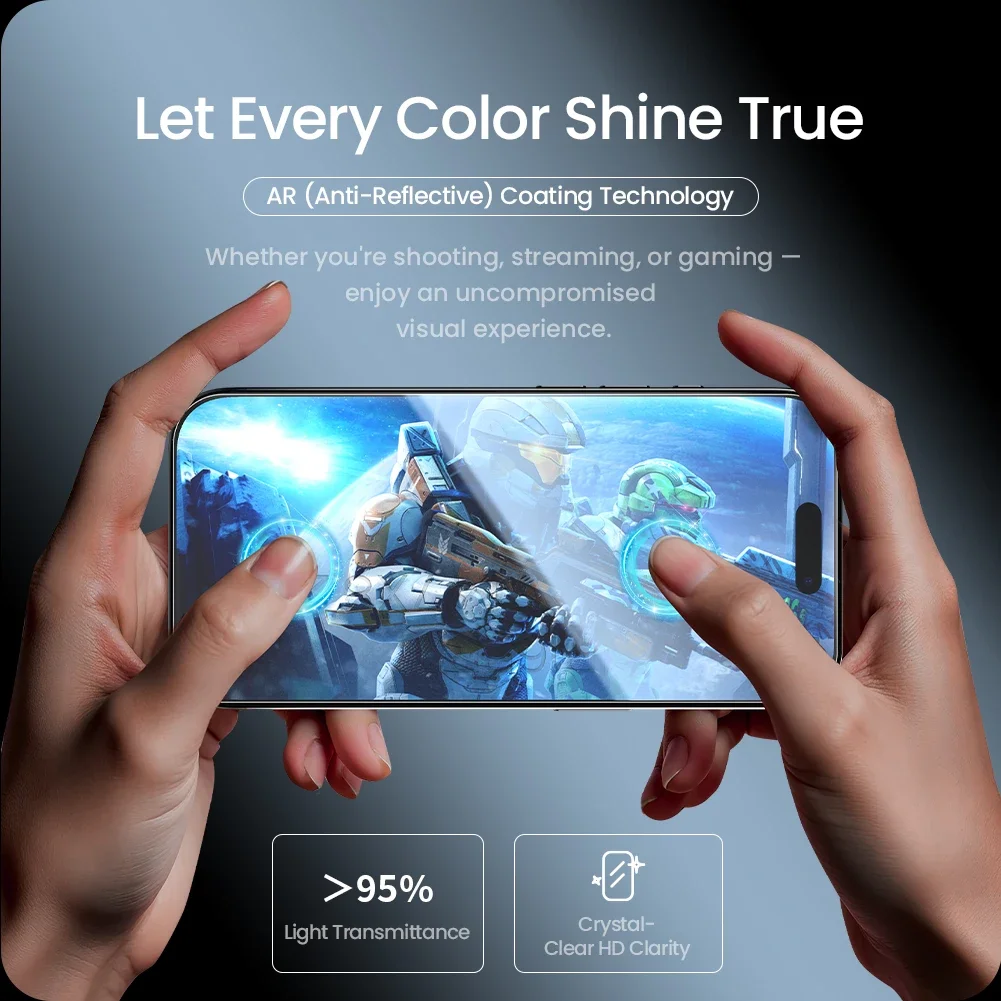 Фото Nillkin для iPhone 16 Pro Max Nillkin Glass H+ Pro Антибликовое закаленное стекло с защитной пленкой для экрана без пыли для 16 Pro №5