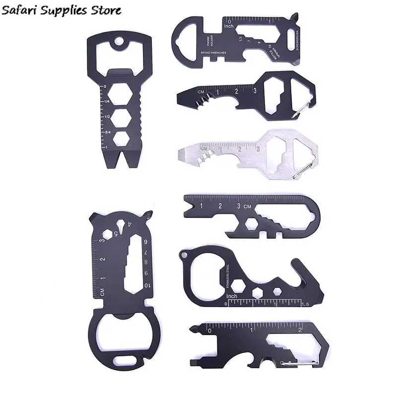 

Многофункциональный брелок из нержавеющей стали для повседневного использования, снаряжение, гаджет, открывалка для бутылок, мульти Карма...