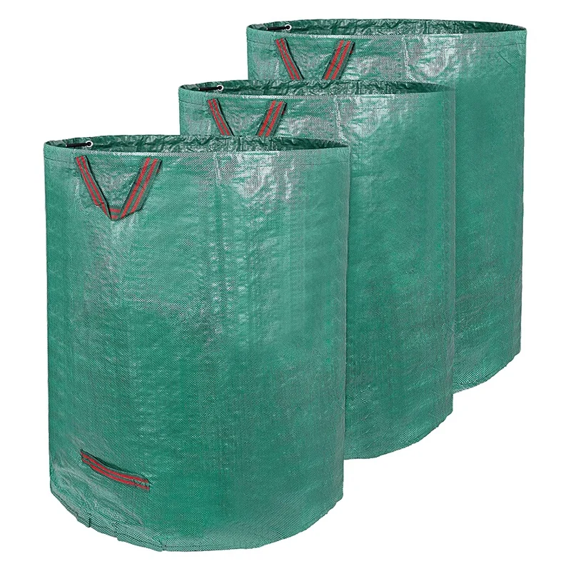 

3- Pack 132 Gallons Reusable Yard Waste Bag, Sturdy & Large Leaf Bags With Handles, Perfect For Garden Waste Or Debris