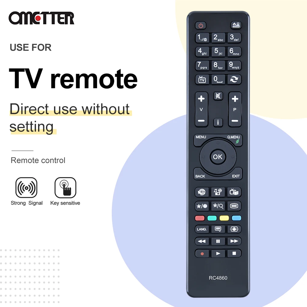 

RC4860 Suitable for Hitachi TV Remote Control Telefunken 32TFNSFVPFHD/42HXT12U PXPE