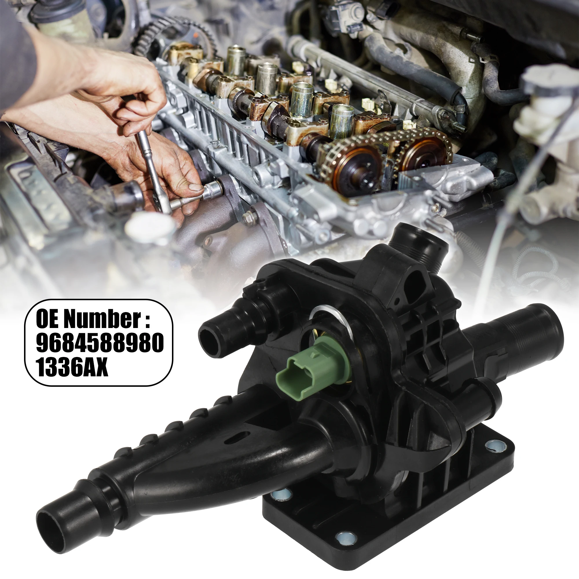 X Autohaux корпус термостата для автомобильных двигателей 9684588980 1336AX Peugeot 207 208 308 508 2008