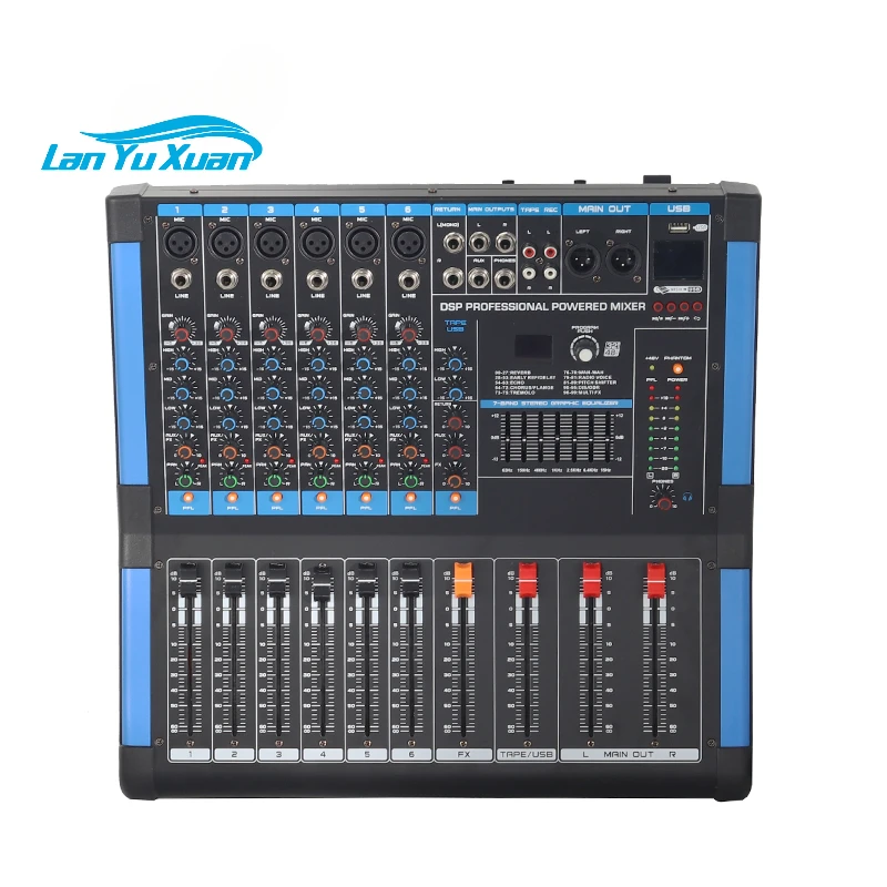 

Amplifier professional Home 6 Channel Digital Power Mixer Powered Audio Mixer Mixing
