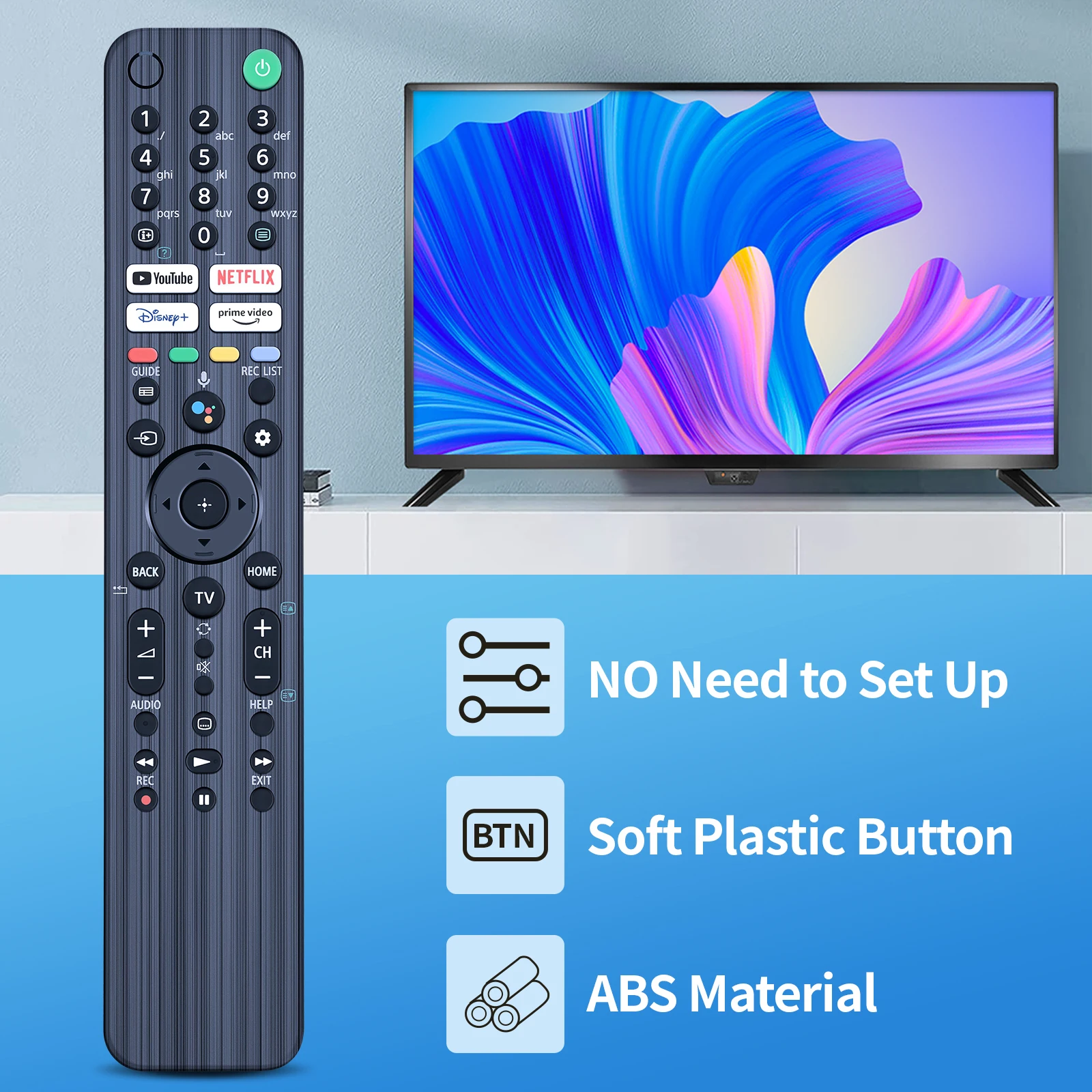 Пульт дистанционного управления RMF-TX520E для Sony 4K Smart LCD Voice TV