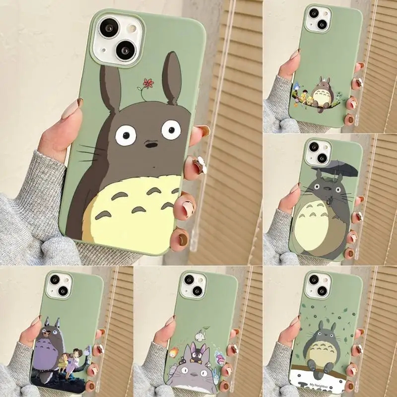 

Totoro Spirited Away Phone Case For Iphone 7 8 Plus X Xr Xs 11 12 13 Se2020 Mini Mobile Iphones 14 Pro Max Case