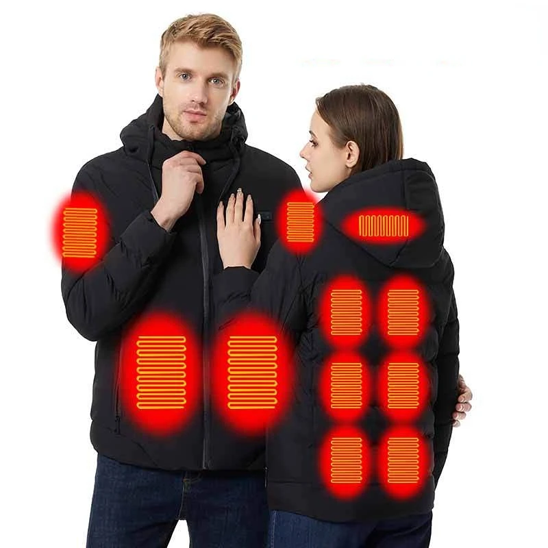Heated Cotton Jackets Intelligent Thermostat Heating Warm Jacket Winter Men and Women New Multi-color Fashion Warm Hot Sale