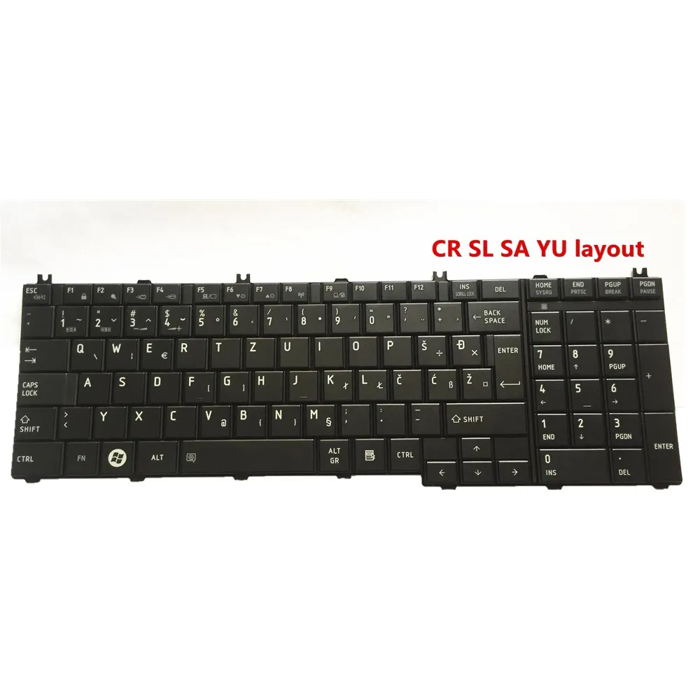 Купи New for Laptop Toshiba Satellite C650 C655 L670 L755 L770 L750 Keyboard CR SL SA YU Croatian Slovenian Yugoslavian Tipkovnica за 959 рублей в магазине AliExpress