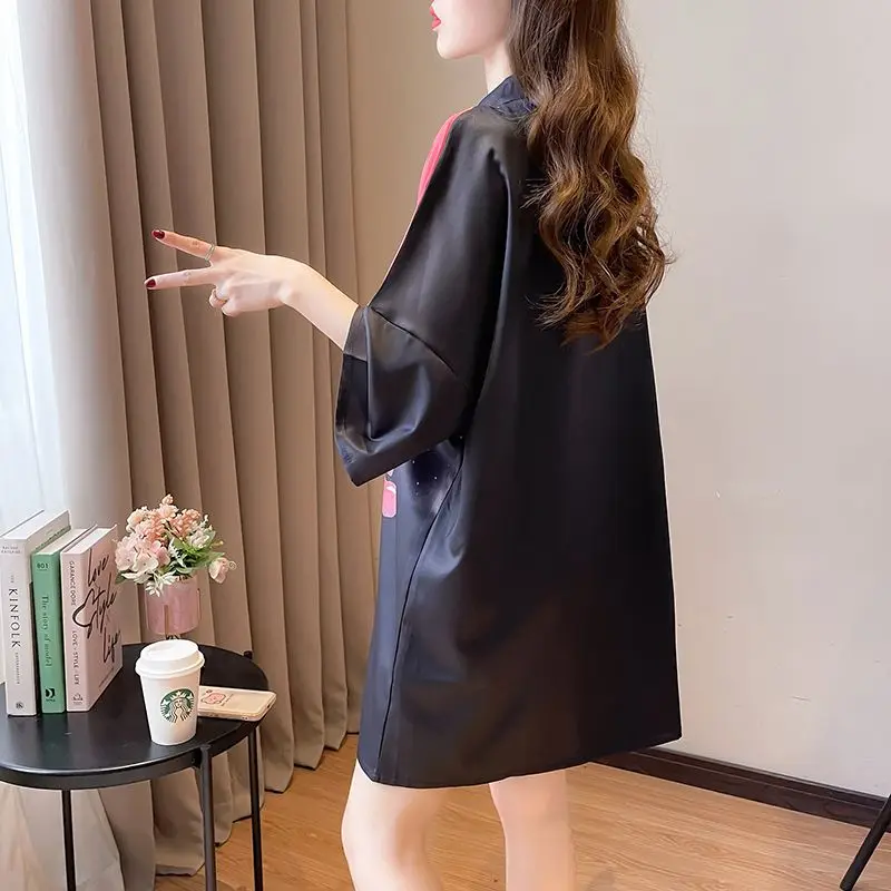 Модные пуловеры в китайском стиле винтажная Женская одежда с коротким рукавом