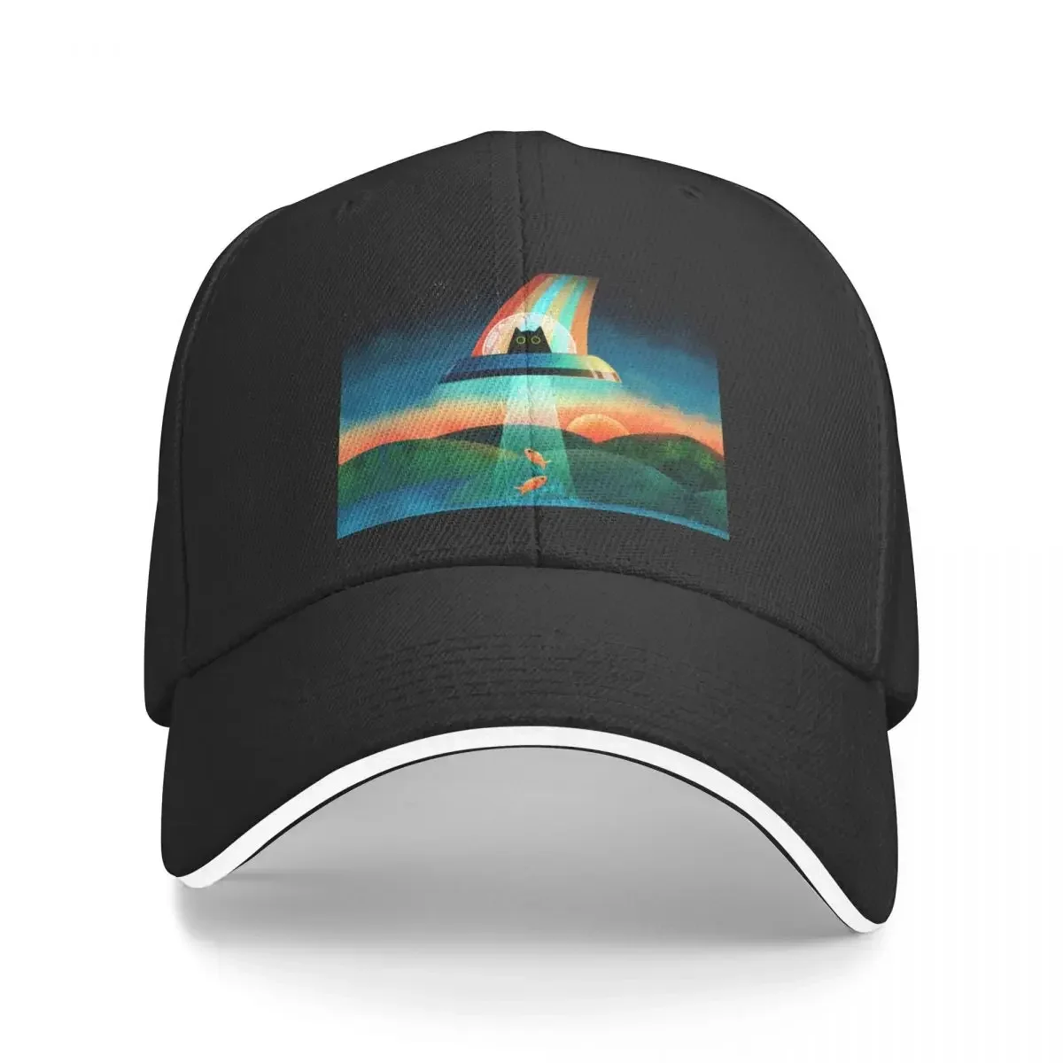 The Purrfect AlienCap бейсболка Рыболовная Шапка аниме женские регулируемые шапки 2024
