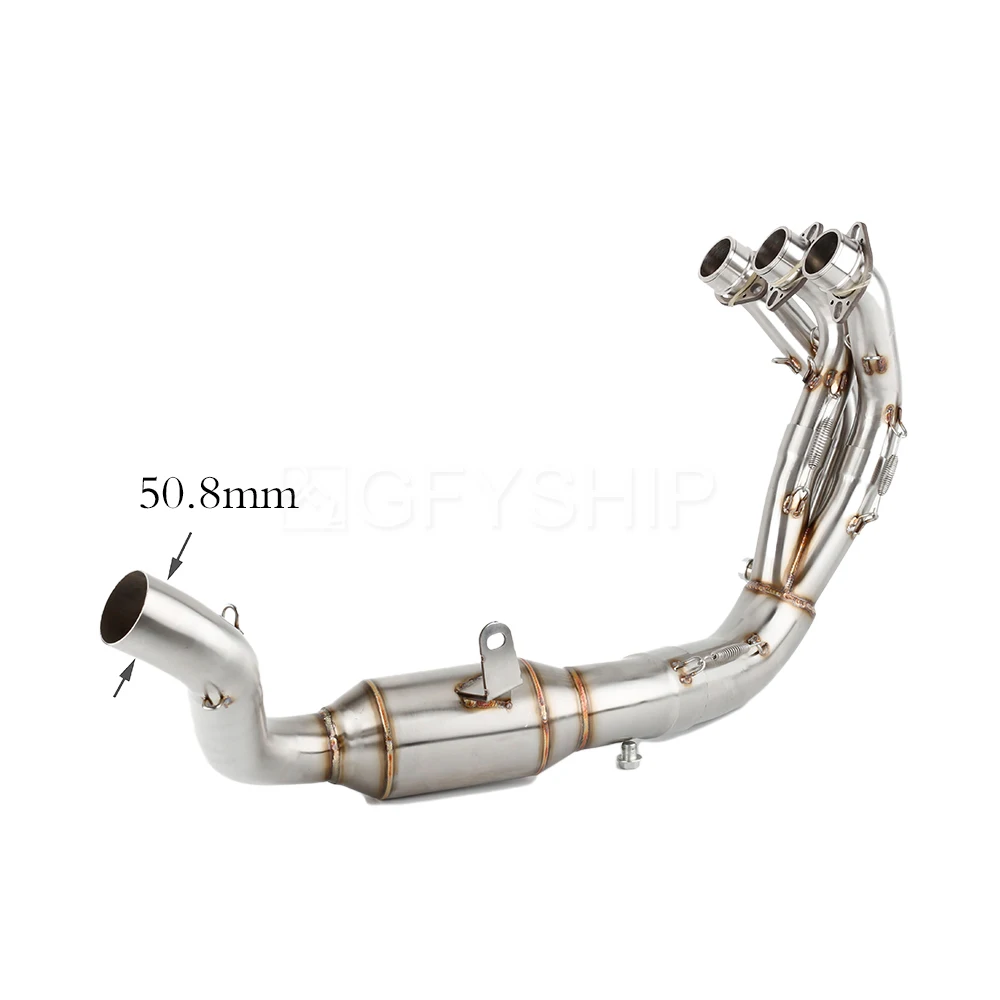 

For Yamaha MT 09 2021-2023 MT09 XSR 900 XSR900 MT-09 Decat Escape Slip-on Motorcycle Exhaust Header Link Pipe Catalyst Delete