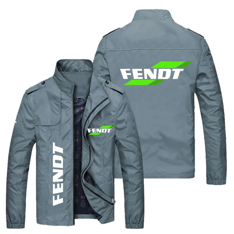

New Men Jacket FENDT Logo Print Zipper Cardigan Jackets Fashion Slim Casual Baseball Uniform Biker Jacket Coat Tops M-5XL