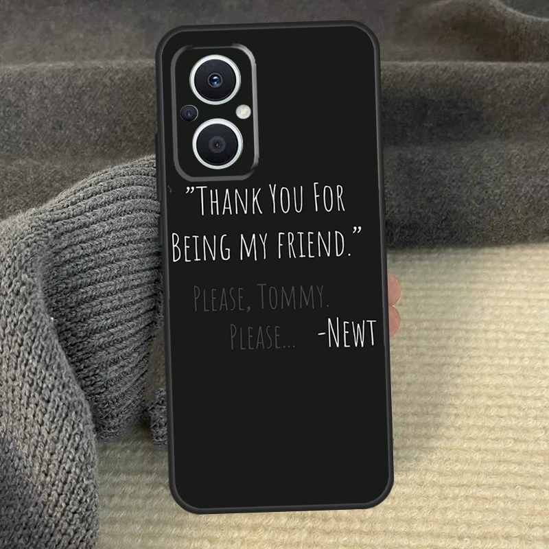 Чехол для телефона The Maze Runner Qoutes OPPO Reno 12 F 13 13F 11 8T 7 8 10 Pro Find X8 X6 X3 X5 Lite Cover