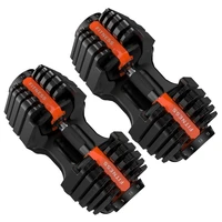 new 15kg adjustable dumbbell 32lbs fast automatic intelligent dumbbell home fitness equipment set