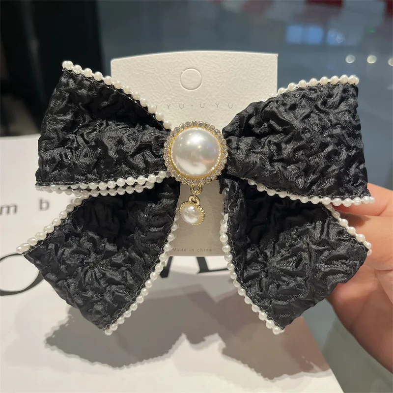

Bubble cloth spring clip summer super fairy bow hairpin back head sweet haircard top clip