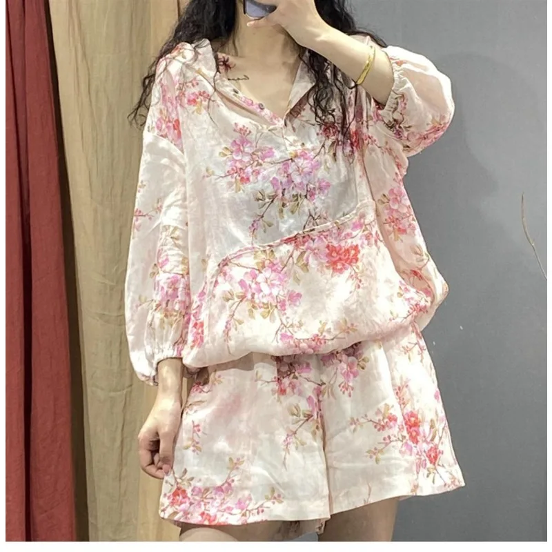 Костюм большого размера для снижения возраста женская летняя блузка с капюшоном