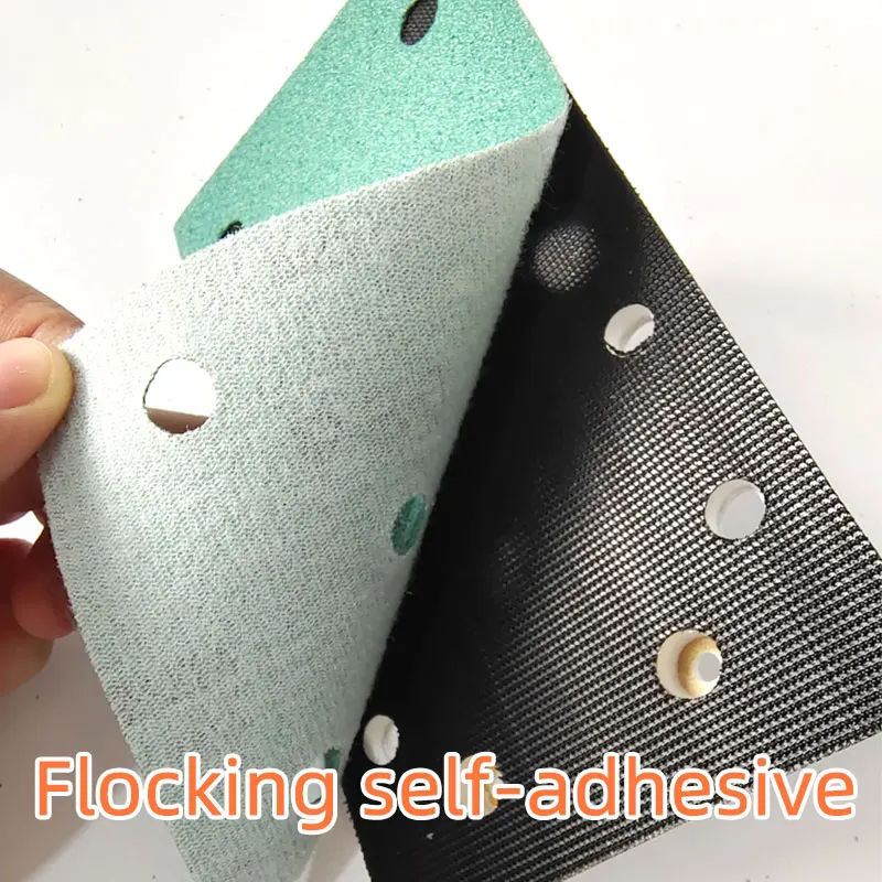 Прямоугольная сухая наждачная бумага 95*180 мм самоклеящаяся флокирующая