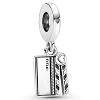 authentic 925 sterling silver moments movie clapperboard dangle charm bead fit women pandora bracelet necklace jewelry