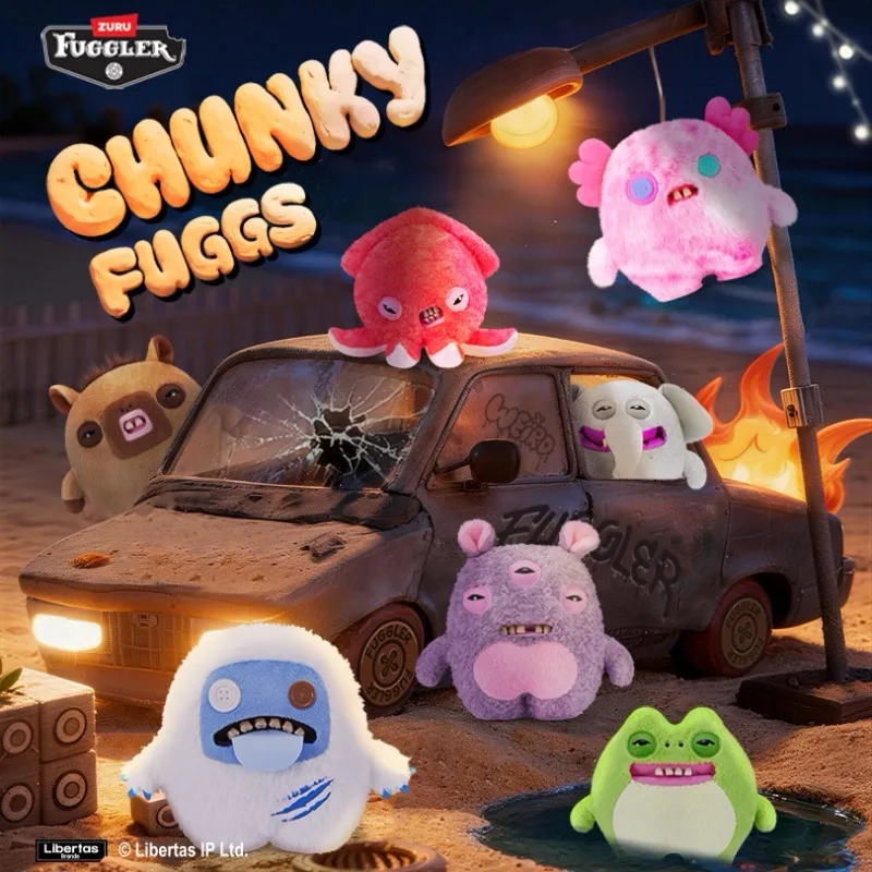 Фото Плюшевая круглая игрушка Fuggler Chunky Fuggs, серия Big Fugg, уродливый милый монстр с зубами, забавный подарок для детей на день рождения, 38 см №2