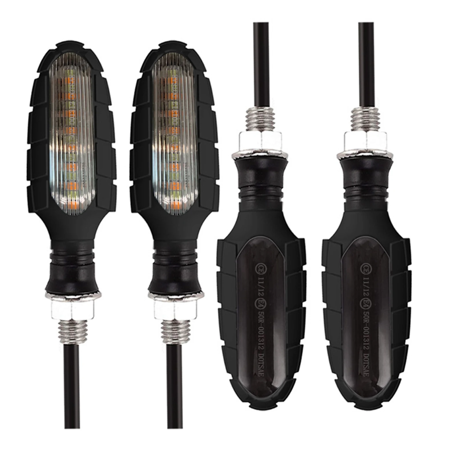 

Motorcycle Brake Turn Light 12V 15W White Yellow Red Indicator Light Waterproof Flowing Taillight For Motorcycle Motorcycle Turn