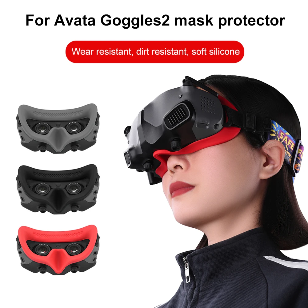 

Накладка на глаза для DJI Avata Goggles 2, силиконовый защитный чехол, накладка на лицо, повязка на голову, Сменные аксессуары для очков дрона