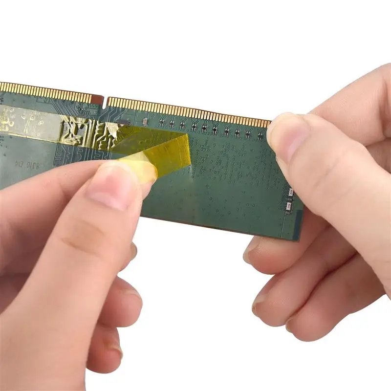 Лента полиимидная с золотым пальцем термостойкая Антистатическая 33 м 6-30 мм для