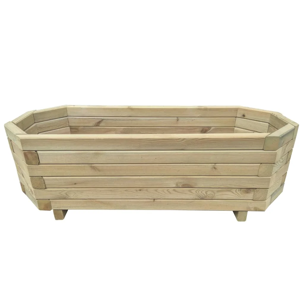 

Garden Planters, Impregnated Pinewood Patio Plant Pots, Raised Bed, Garden Decoration 100x40x31 cm