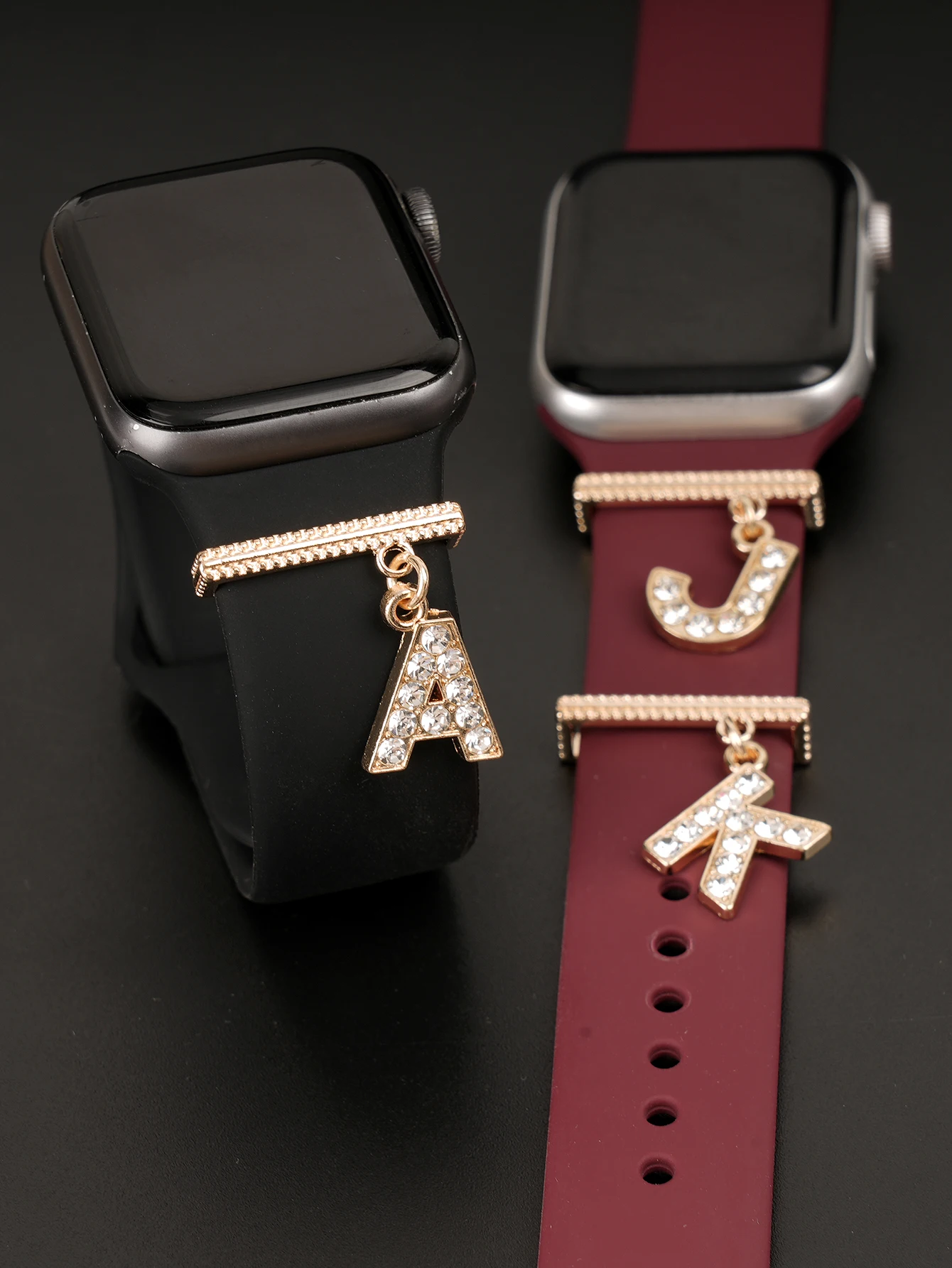 Новая мода 26 букв стразы ремешок для часов очаровательное декоративное кольцо