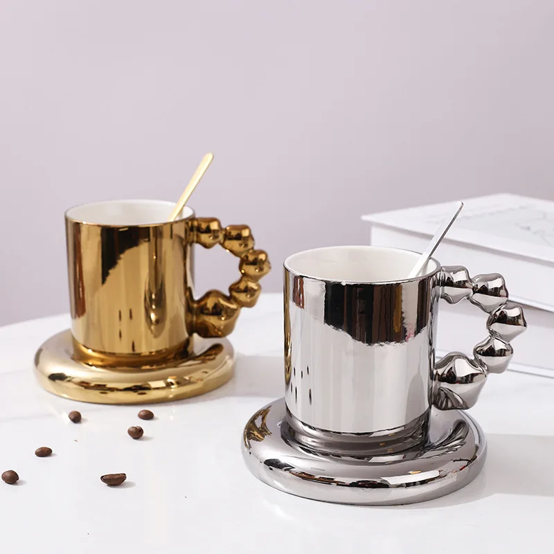 

Net red, colorful, star handle, ceramic coffee cup, mug, water cup