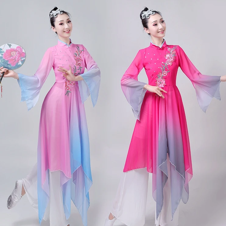 Китайский национальный танцевальный костюм | AliExpress