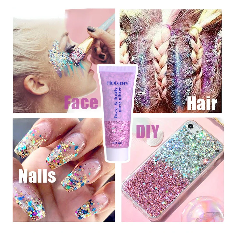 

1pc Eyeshadow Shimmer Pigment Body Face Eye Glitter Sequins Cream Eye Shiny Skin Face Festival Face Jewels Cosmetic Makeup Tools
