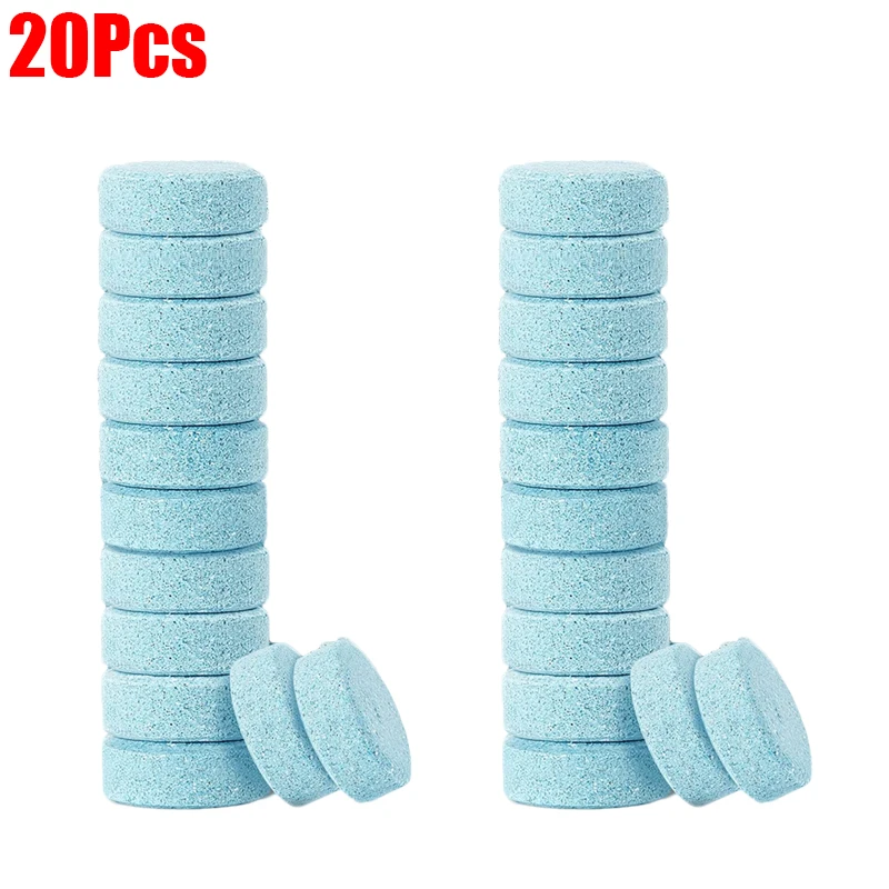 

Таблетки для чистки автомобиля, шипучие таблетки для чистки автомобильного стекла, 20 шт.