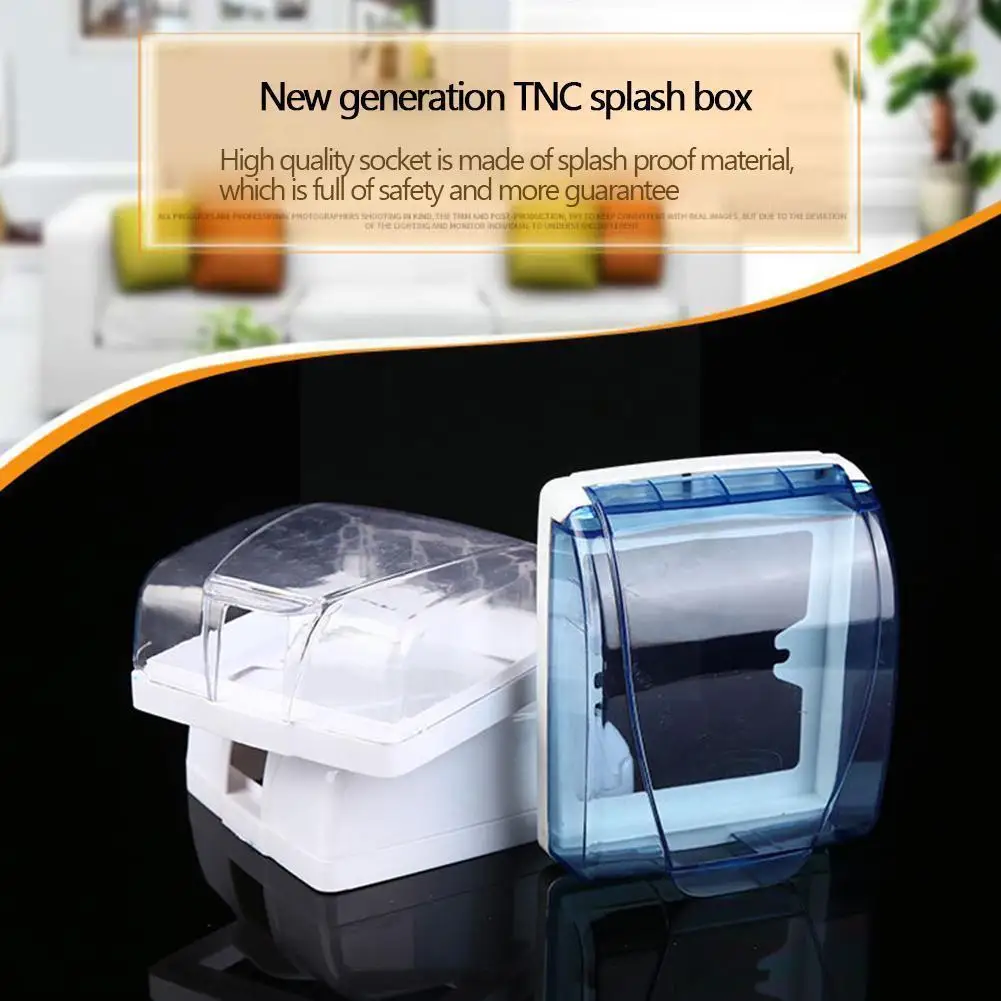 

Plastic Wall Switch Waterproof Cover Box Wall Light Doorbell Flip Cap Panel High Kitchen Qulaity Clear Socket Cover Bathroo O4r7