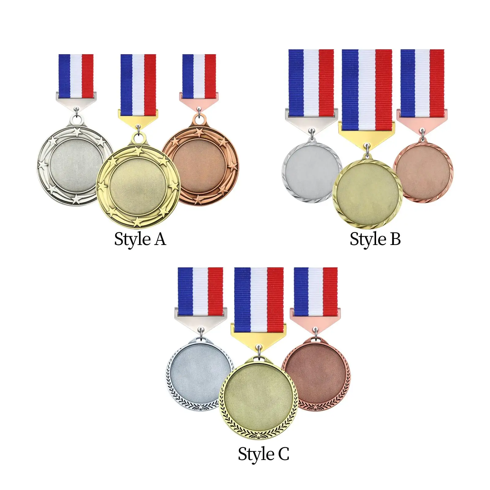 

3 шт., металлические медали из цинкового сплава