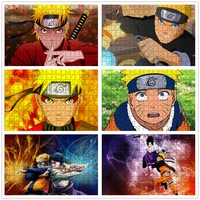 naruto puzzles japanese anime jigsaw puzzle for children uzumaki naruto assembling educational toys games cartoon kids gifts