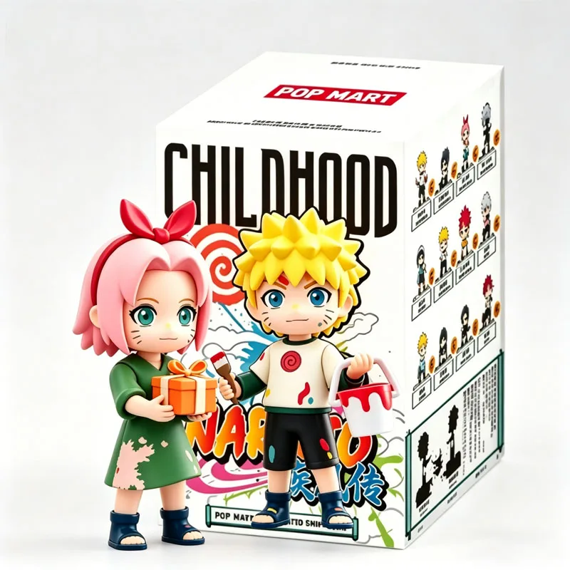 Фото POP MART Серия Naruto Shippuden: Оригинальная таинственная коробка-сюрприз (Blind Box), коллекционные фигурки, милые настольные украшения №1