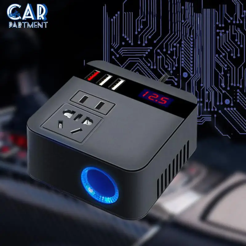 

Portable Car Power Inverter Universal 12v 24v To 220v Car Charger Converter Adapter Multifunctional Car Inverter Charger