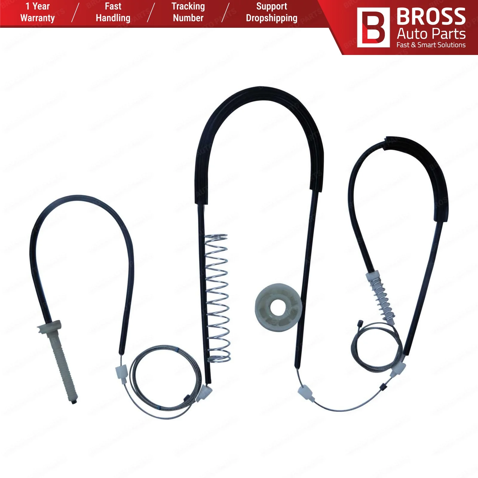 Bross автозапчасти BWR1215 электрическая мощность регулятор окна Ремонтный комплект