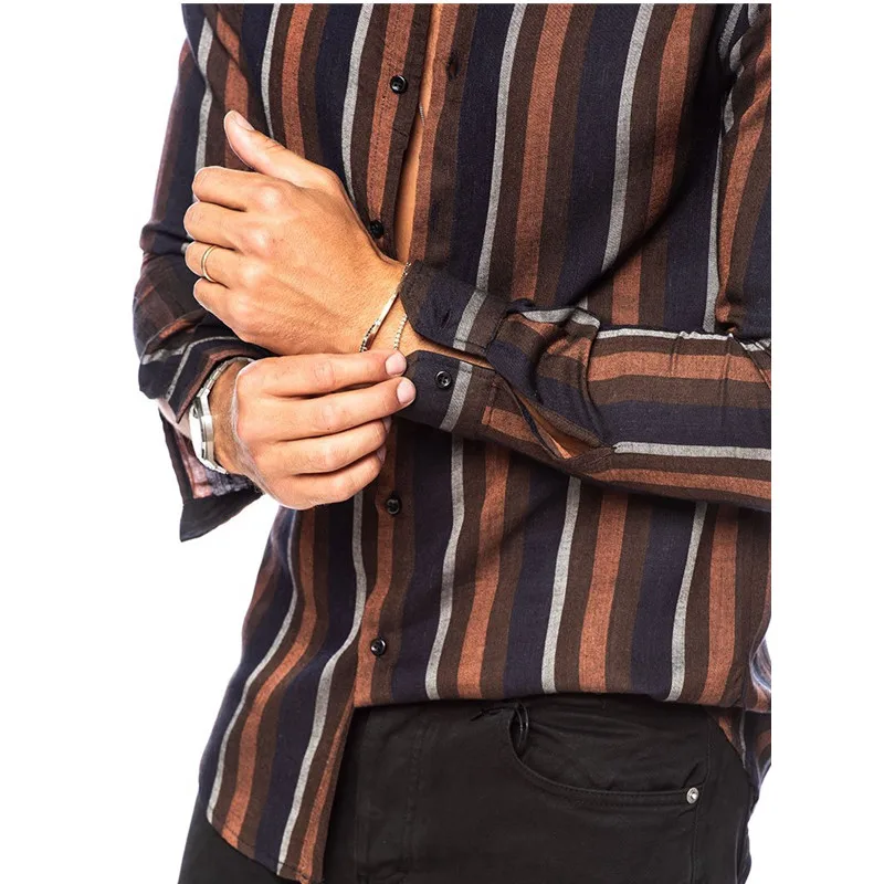 Spring Summer Autumn New Brand Plaid Shirts Casual Fashion Slim Fit Men's Long Sleeve Shirts High Quality Social Men's Shirts Sh