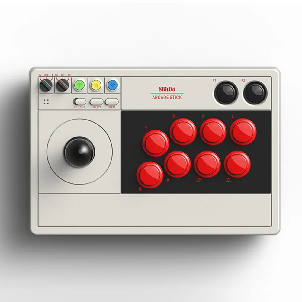 

8Bitdo Arcade Stick Joystick Dynamic Button Ultimate Software Turbo Bluetooth & 2.4G and Wired Connectivity for Switch & Windows