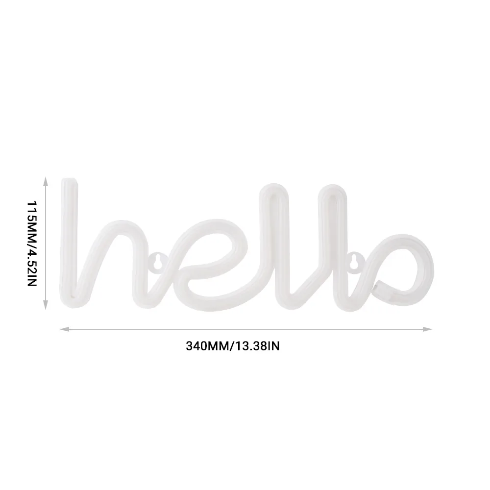 Светодиодный неоновый светильник Hello вывеска с надписью неоновая украшение для