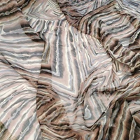real silk thin geometry print fabric light soft breathable good drape feeling for shirts kerchief dress ornaments