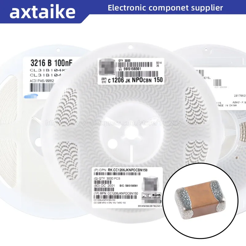 Керамический конденсатор 2000 1206 K 25 в 50 в 10UF X5R 106 10% SMD, 3216 шт.