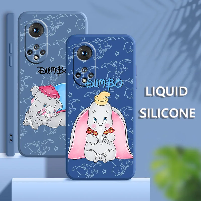 

Cute Disney Dumbo For Honor X7 X8 60 50 30 20 X20 10X Pro Plus Lite Liquid Rope Silicone Candy Cover Phone Case